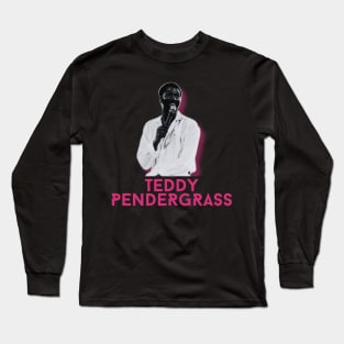 Teddy pendergrass\\original retro fan art Long Sleeve T-Shirt